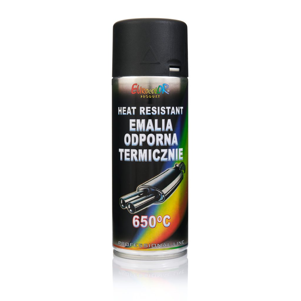EUROCOLOR Termoodporna Czarna 650st 400ml