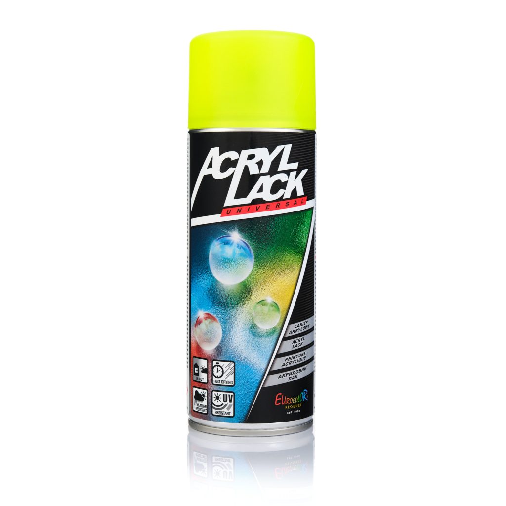 EUROCOLOR FLUOR ACRYL LACK Żółty RAL1026 400ml
